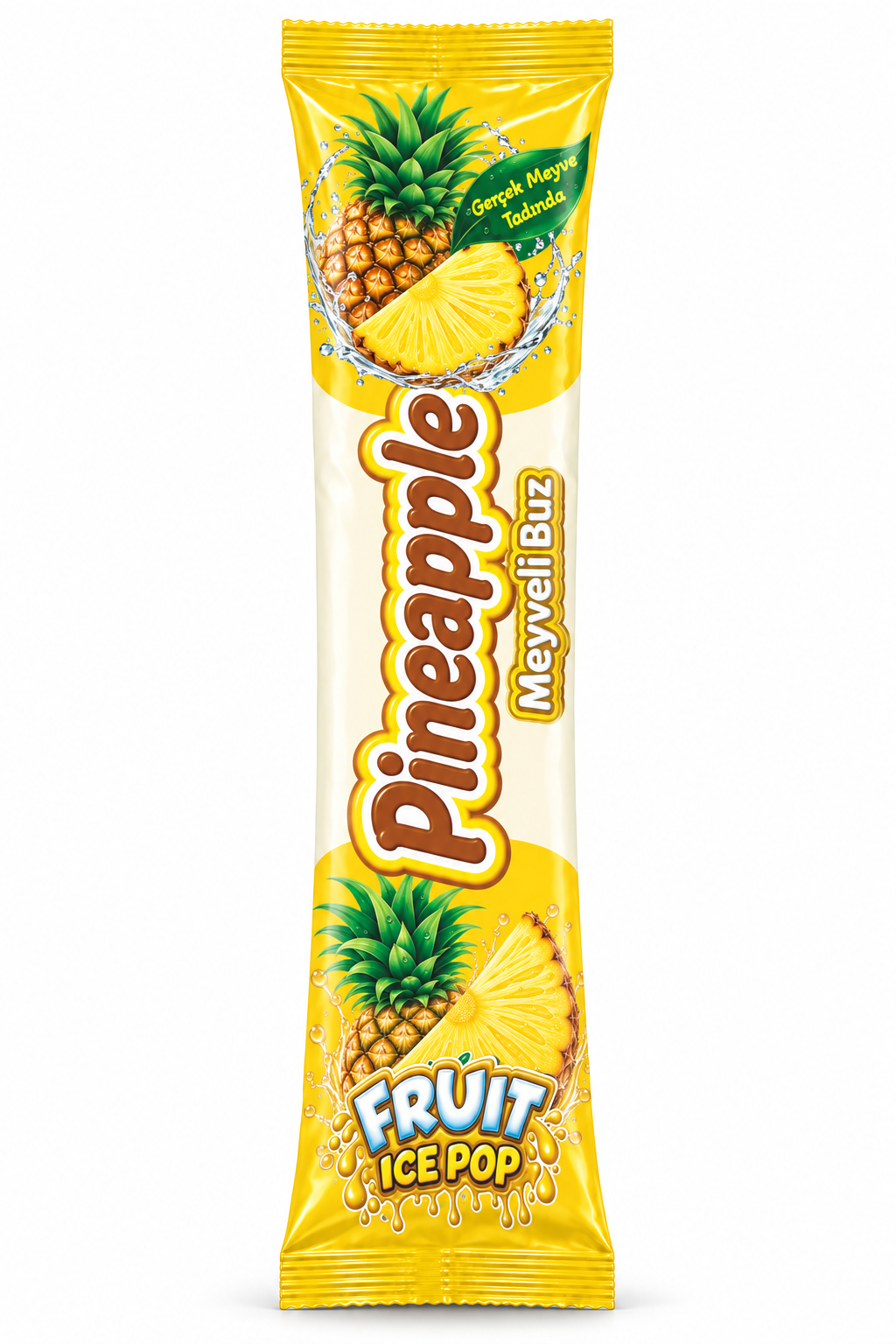 Ananas Icepop — tek ürün, ambalajın tamamı